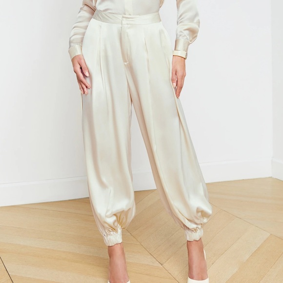 L'AGENCE Palmer Silk Pant - Picture 1 of 1